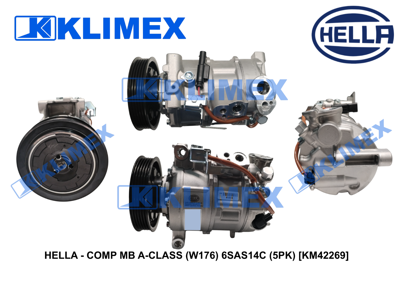 HELLA - COMP MB A-CLASS (W176) 6SAS14C (5PK) [KM42269]