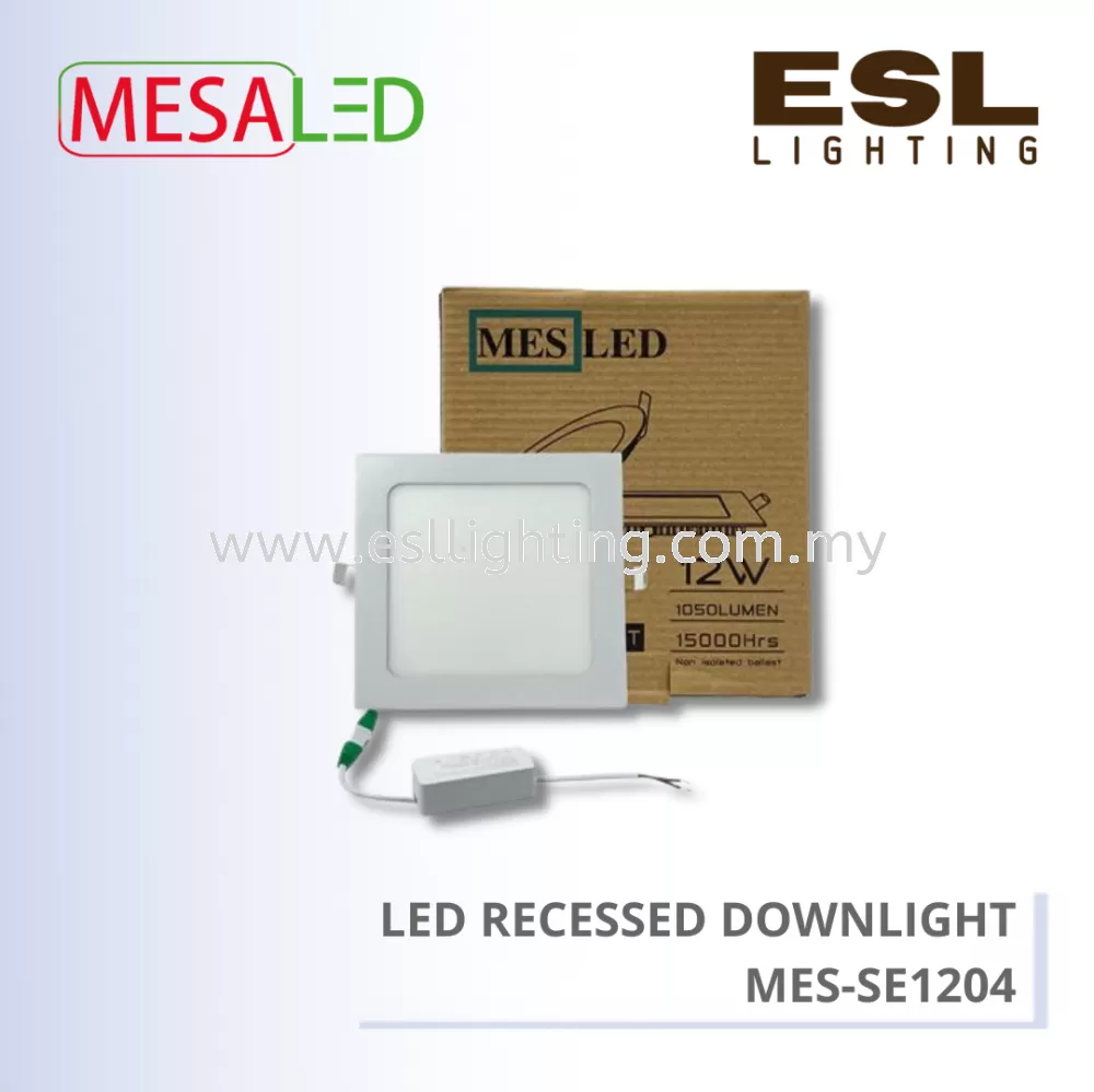 MESALED DOWNLIGHT LED ECO SERIES SQUARE 12W - MES-SE1204