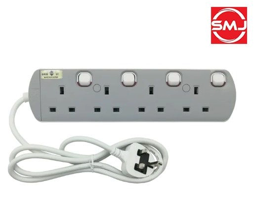 UMS 8413-N 13A 4 Gang Portable Socket Outlet (SIRIM Approved)