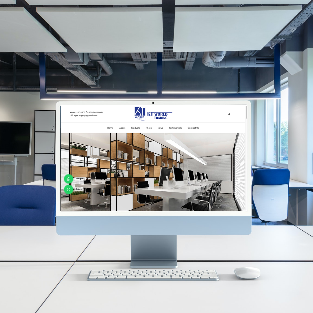 KT WORLD TRADING Website Design & SEO Case Study | Office Renovation & Furniture Supplier in Kuala Lumpur