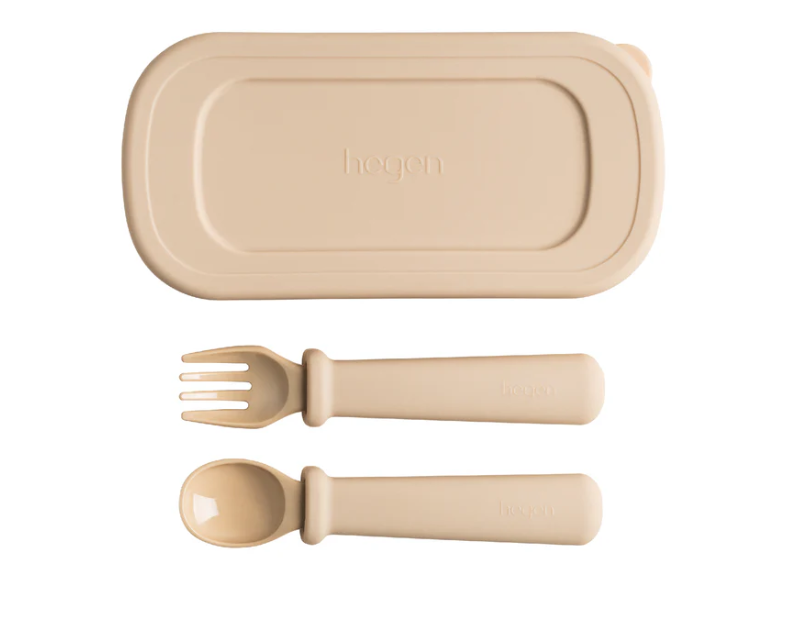 Hegen Multi-stage Fork and Spoon PPSU with Case Taupe