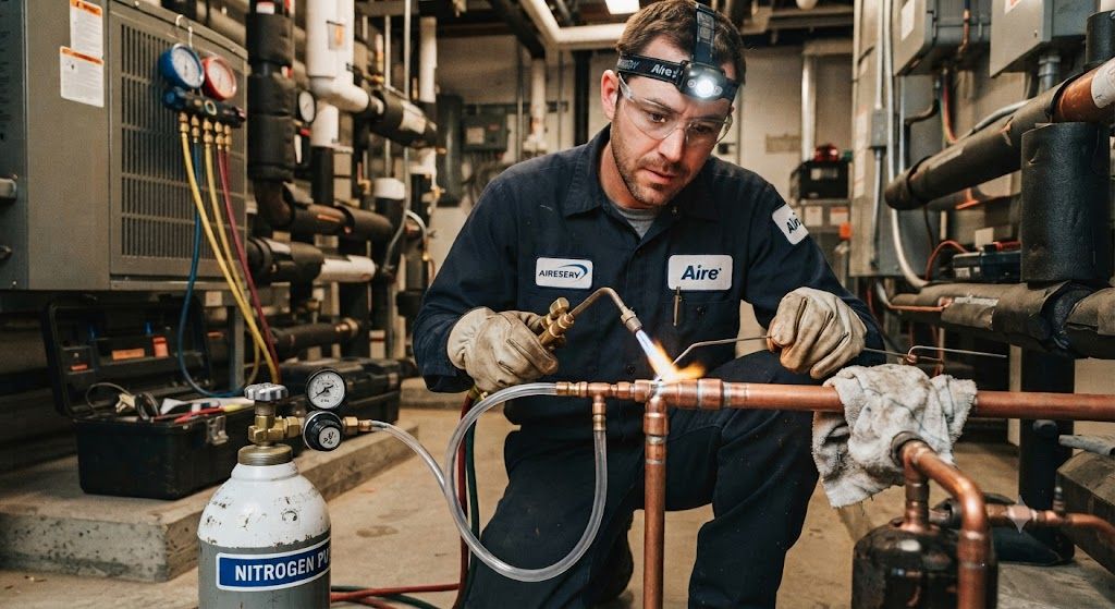 copper refrigeration piping brazing best practices standards