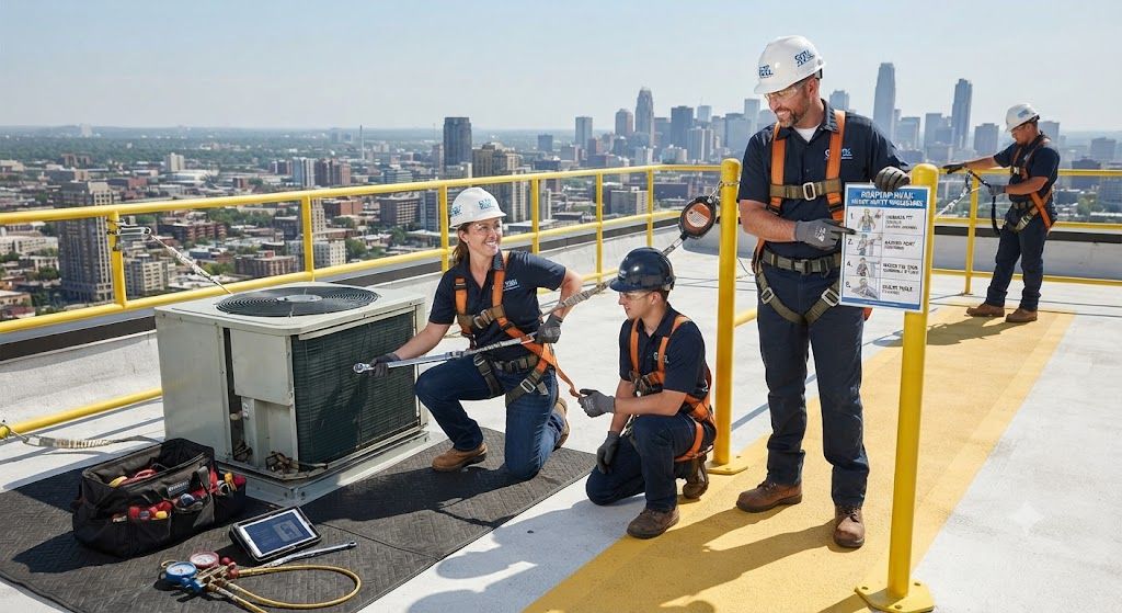 HVAC height safety training procedures