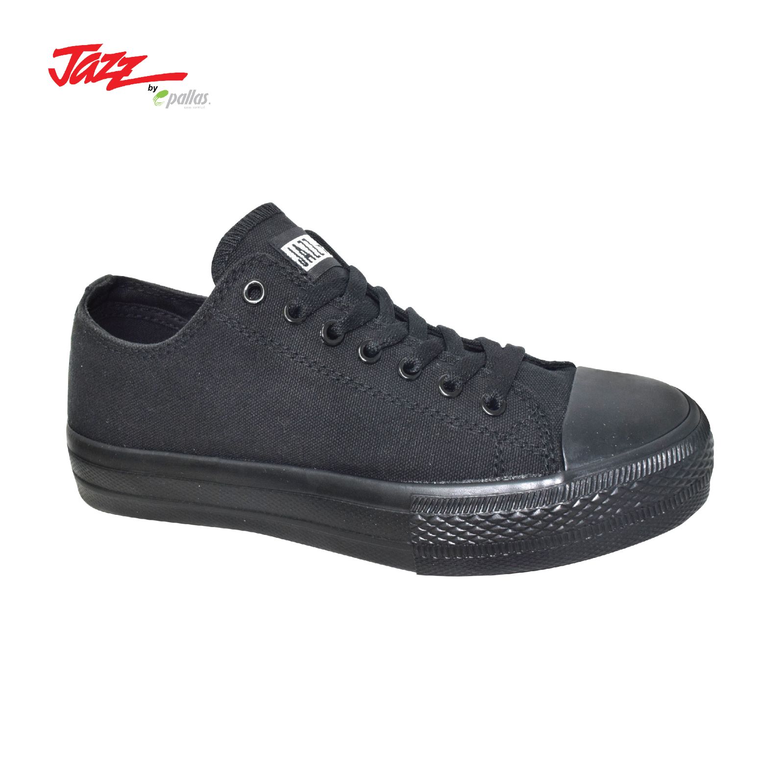 PALLAS JAZZ LACE-UP BLACK SCHOOL SHOE (407-1196-ABK)(PS.AN)