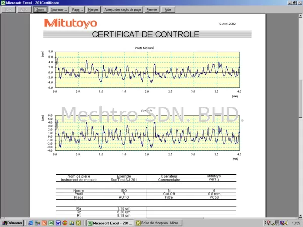 Mitutoyo SJ-410 Surftest Portable Surface Roughness Tester