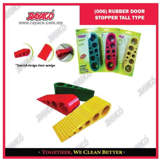 (006) RUBBER DOOR STOPPER TALL TYPE