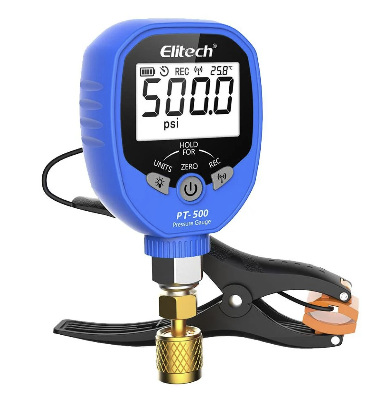 Elitech PT-500 Wireless HVAC Pressure Gauge Temperature Clamp