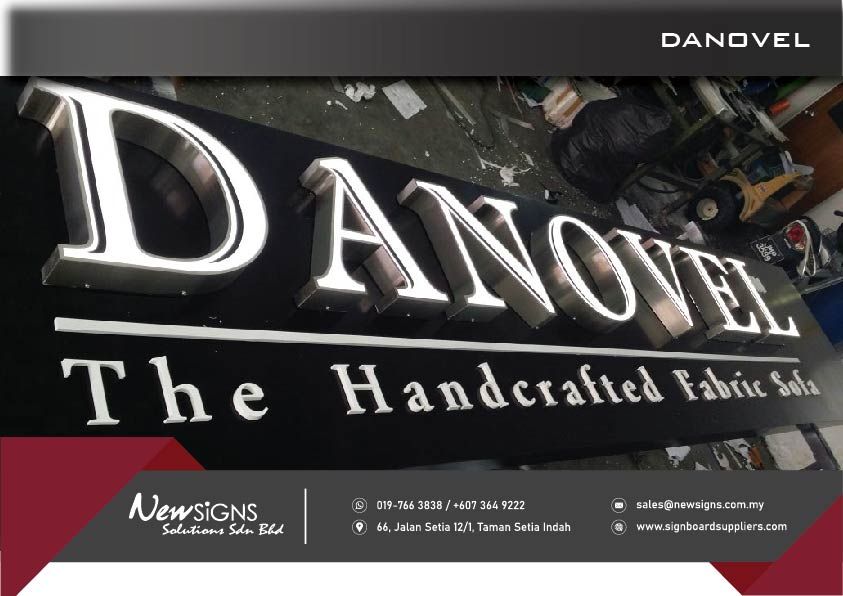 Stainless Steel Front-lit Lettering_Danovel