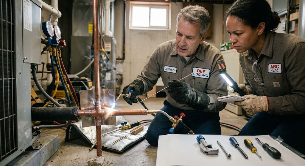 advanced leak-free brazing HVAC techniqus