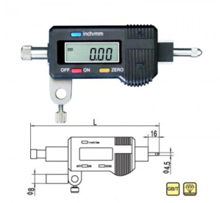 Guanglu Rectangular digital display indicator table (10mm)