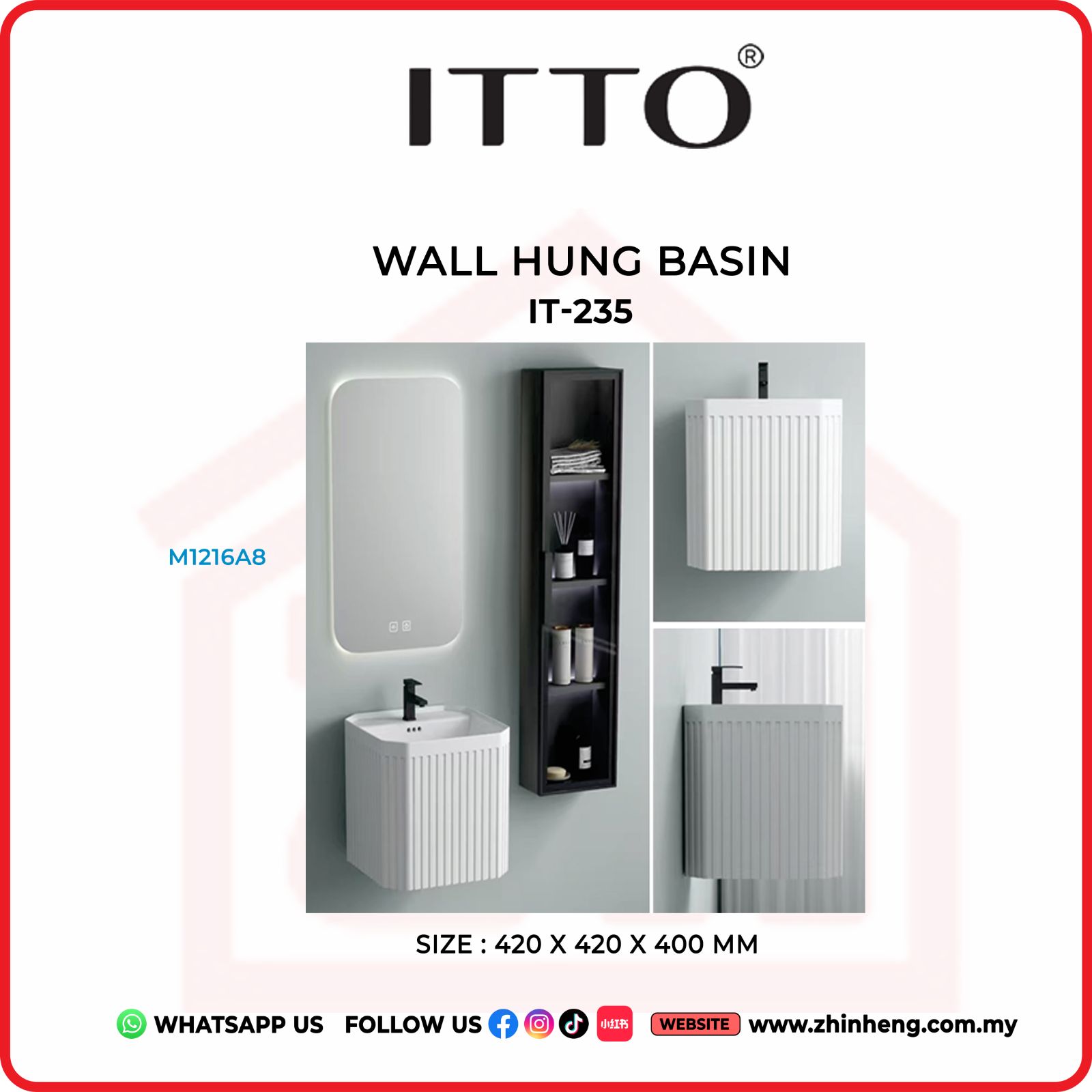 ITTO WALL HUNG BASIN IT-235