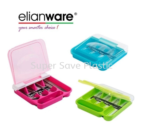 Elianware BPA Free Dust Free Cutlery Tray With Cover