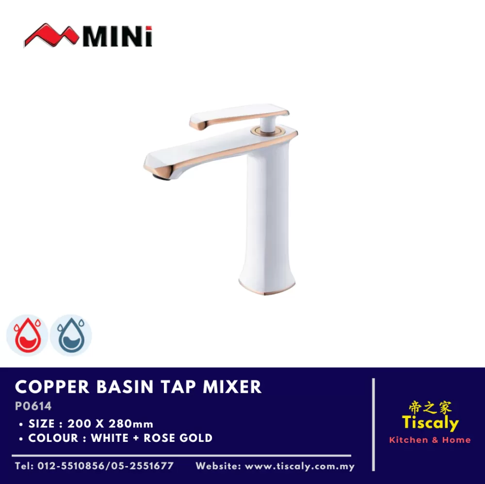 MINI COPPER BASIN TAP MIXER P0614