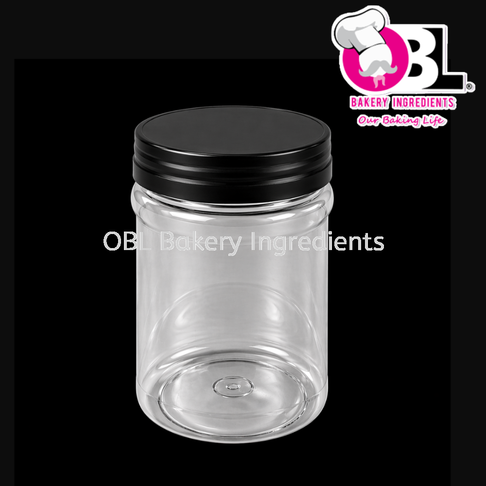 106309 SP8089 (BLACK) PLASTIC CAP PET JAR x40