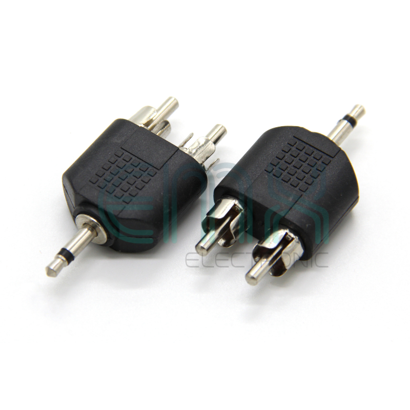 EA-424 3.5MM MONO M-2 X RCA M ADAPTOR