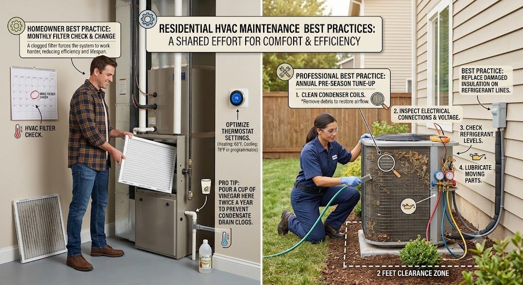 Residential HVAC maintenance best practices