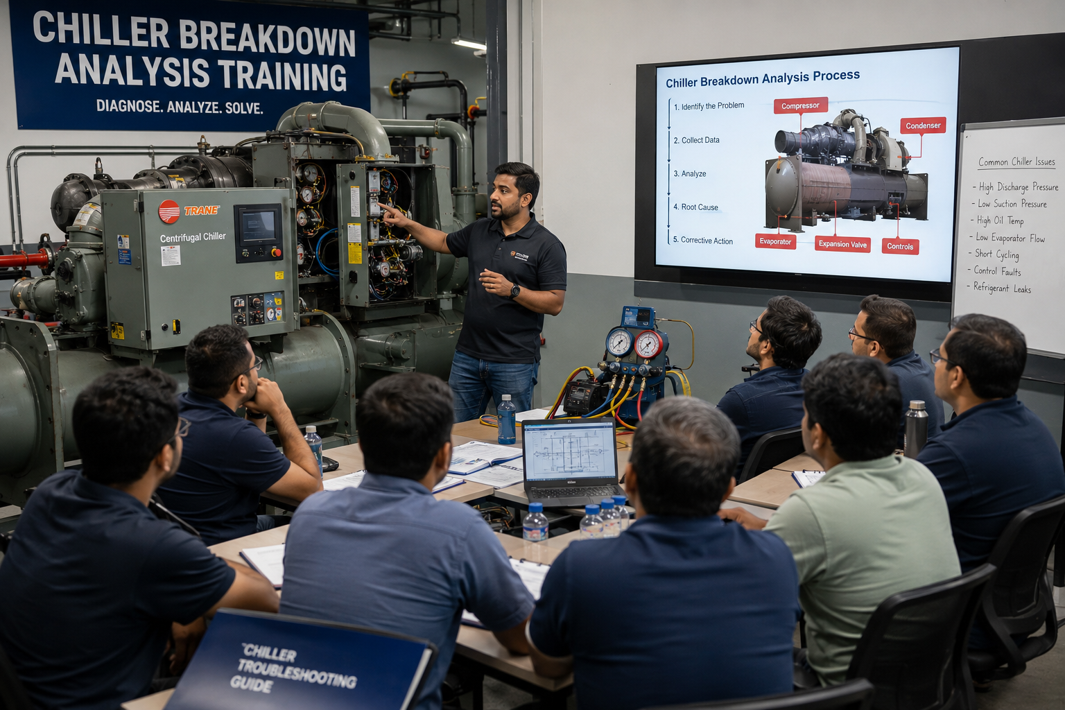Chiller breakdown analysis training