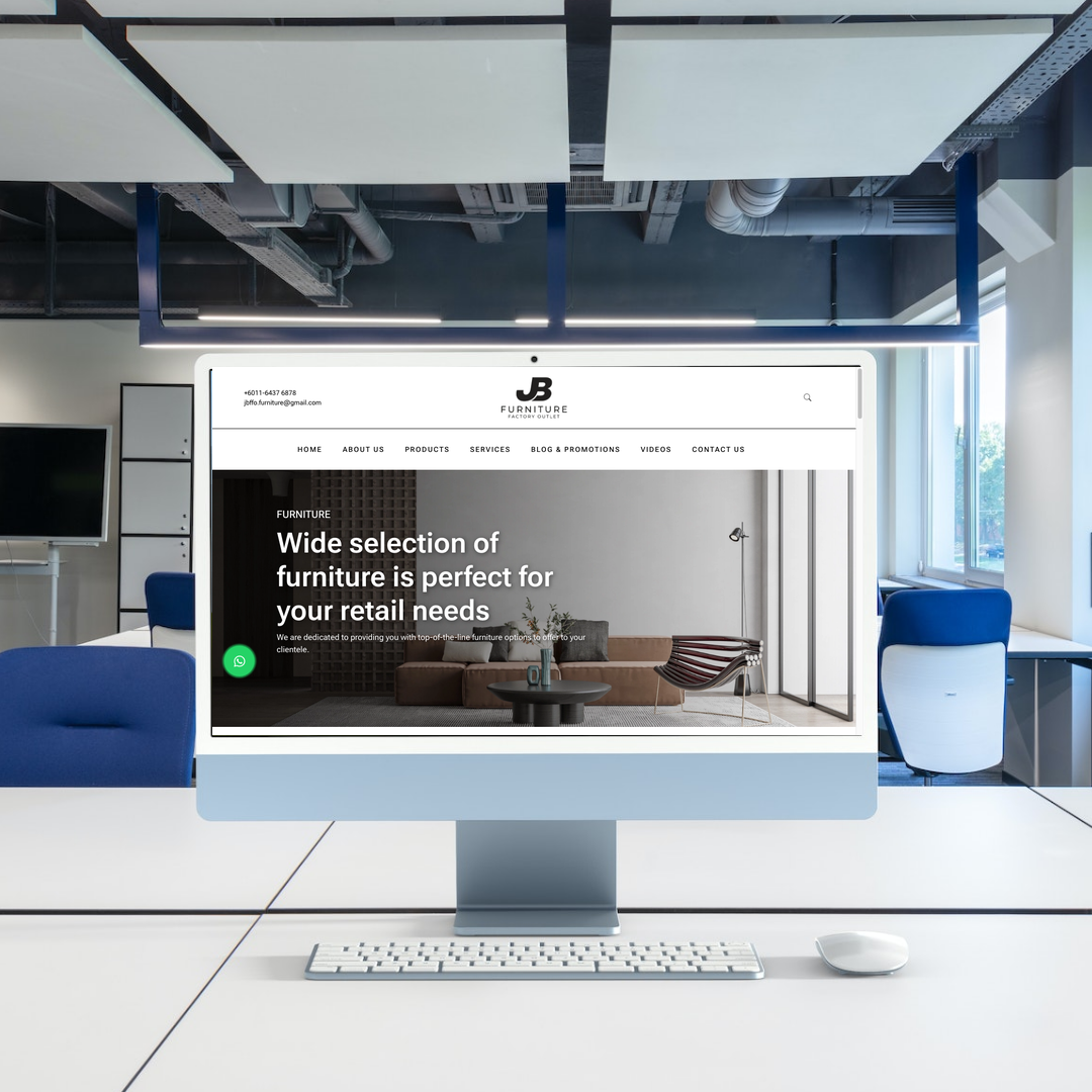 JB Furniture Factory Outlet Website Design & SEO Case Study | Furniture Trading Company in Johor