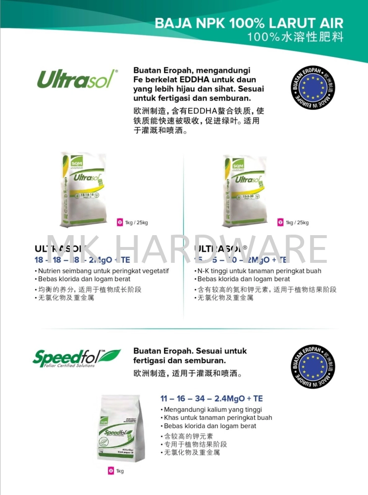 WATER SOLUBLE NPK FERTILIZER