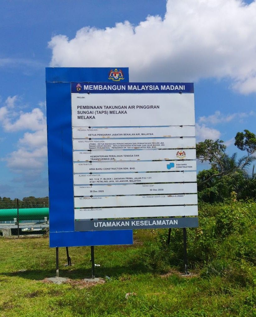 Infrastructure Project Visibility | Custom Construction Information Signboard Maker at Melaka, Ayer Keroh & Jasin