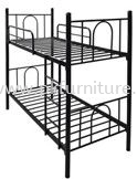 Hostel Furniture - MDB-5S-50B-L2 - Double Decker Metal Bed Frame (50mm)