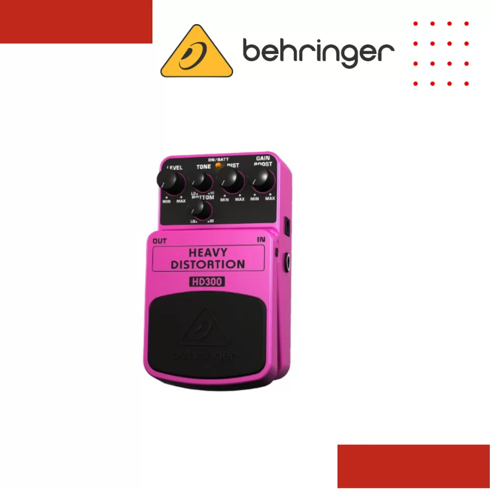 Behringer HD300 Heavy Distortion Guitar Effects Pedal Distortion Pedal for Electric Guitar