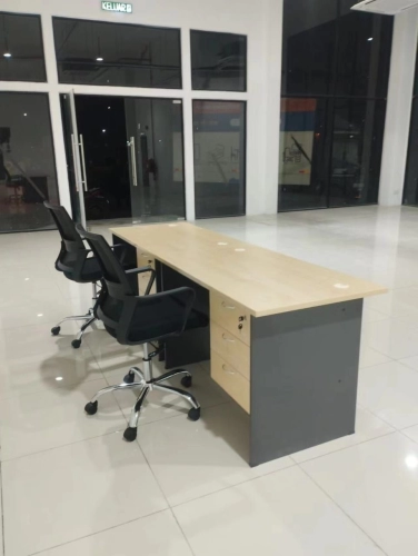 Standard Office Desk Table Meja Pejabat | Medium Back Mesh Office Chair | Kerusi Pejabat Murah | Office Table Penang | Office Furniture | Office Chair Penang | Pembekal Meja Perabot Pejabat | KL | Rawang | Puchong | Ipoh | Bertam | Kepala Batas | Penang Island