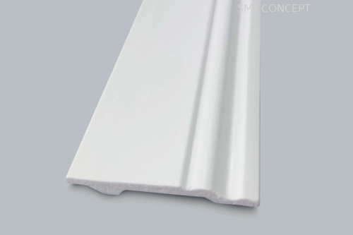 WS7510 | 75MM X 10MM X 2440MM | PS SKIRTING | WHITE