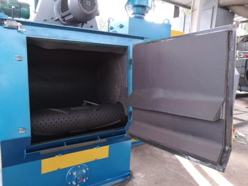 Rubber Belt Apron Tumblast Machine