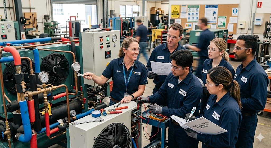 Industrial cooling system maintenance training