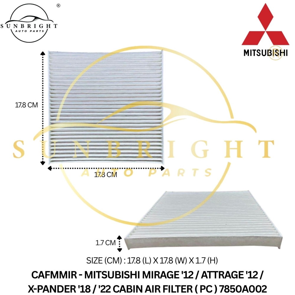 CAFMMIR - MITSUBISHI MIRAGE '12 / ATTRAGE '12 CABIN AIR FILTER ( PC ) 7850A002