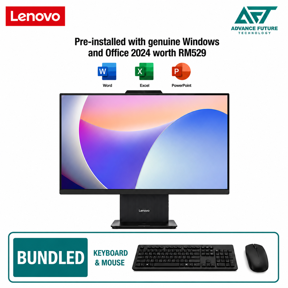 Lenovo IdeaCentre AIO 27IRH9 F0HM0142MI 27" FHD All-in-One Desktop PC Grey ( Intel Core 5 210H, 16GB, 512GB SSD, Intel, W11, H&S 2024&M365 )