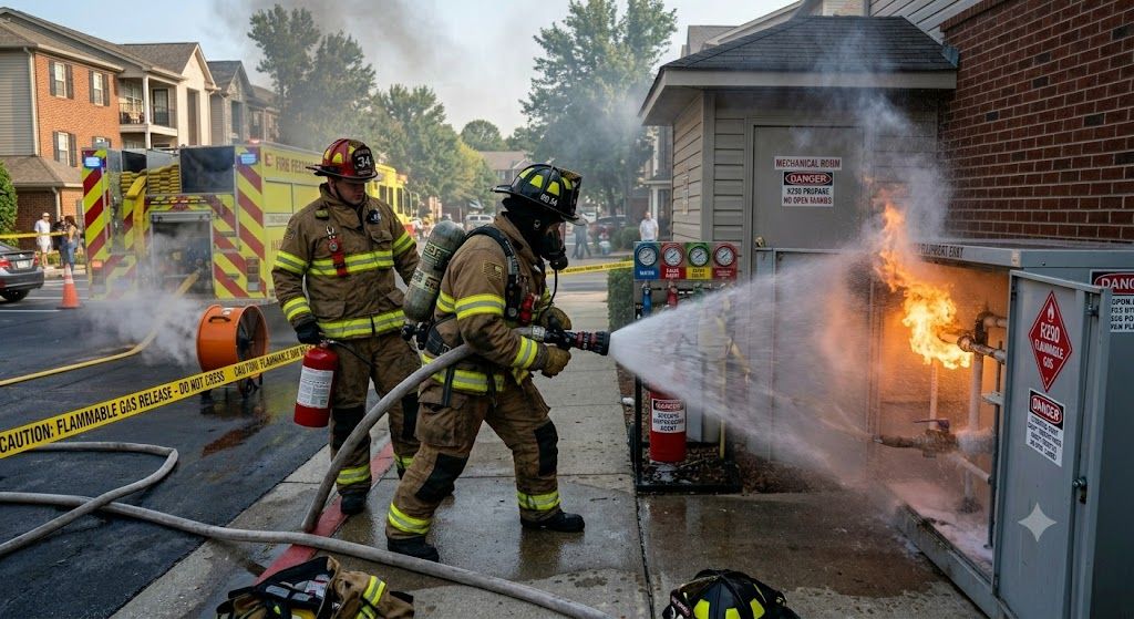 R290 fire suppression methods