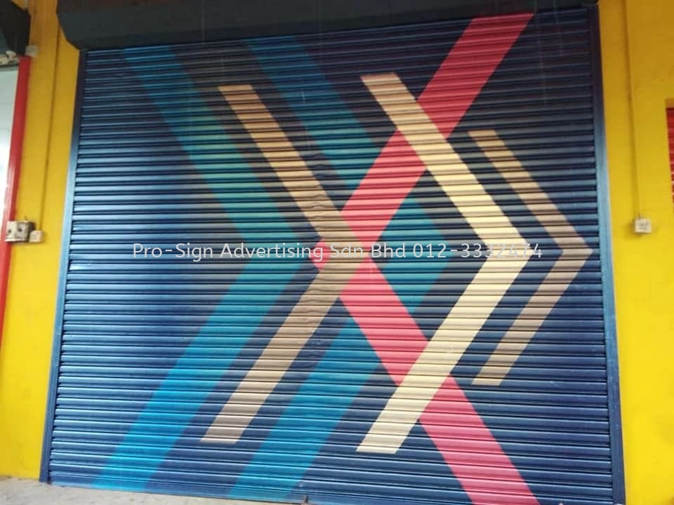 ROLLER SHUTTER HAND PAINTING (NIPPON PAINT, SELANGOR, 2019)