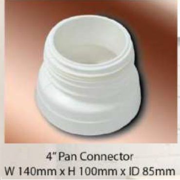 4'' WC PAN CONNECTOR