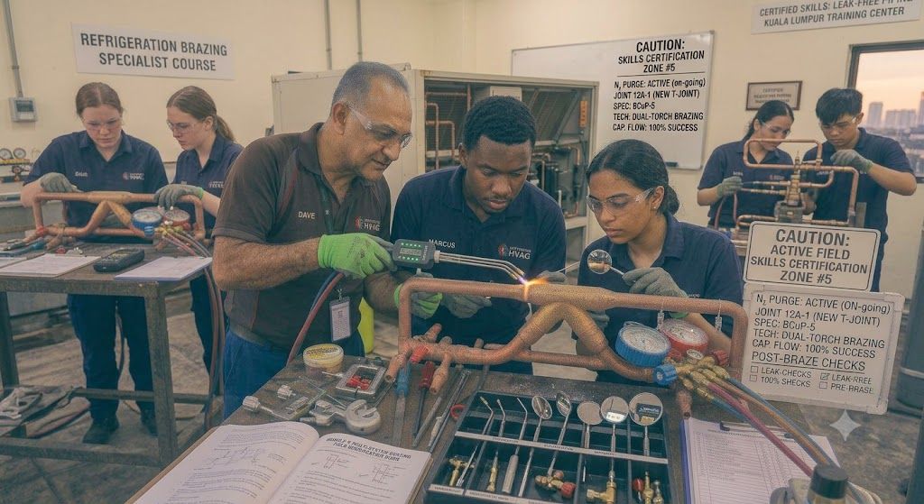 HVAC refrigeration brazing certification skills training