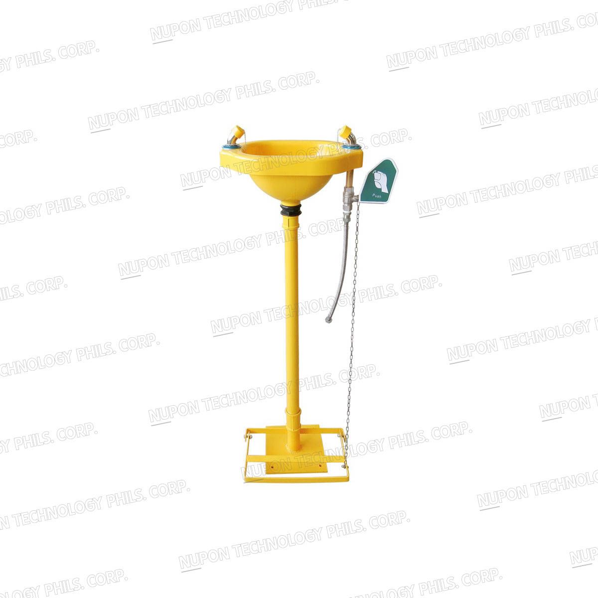 ABS Bowl Pedestal  Mounted Emergency Eyewash With Foot Pedal