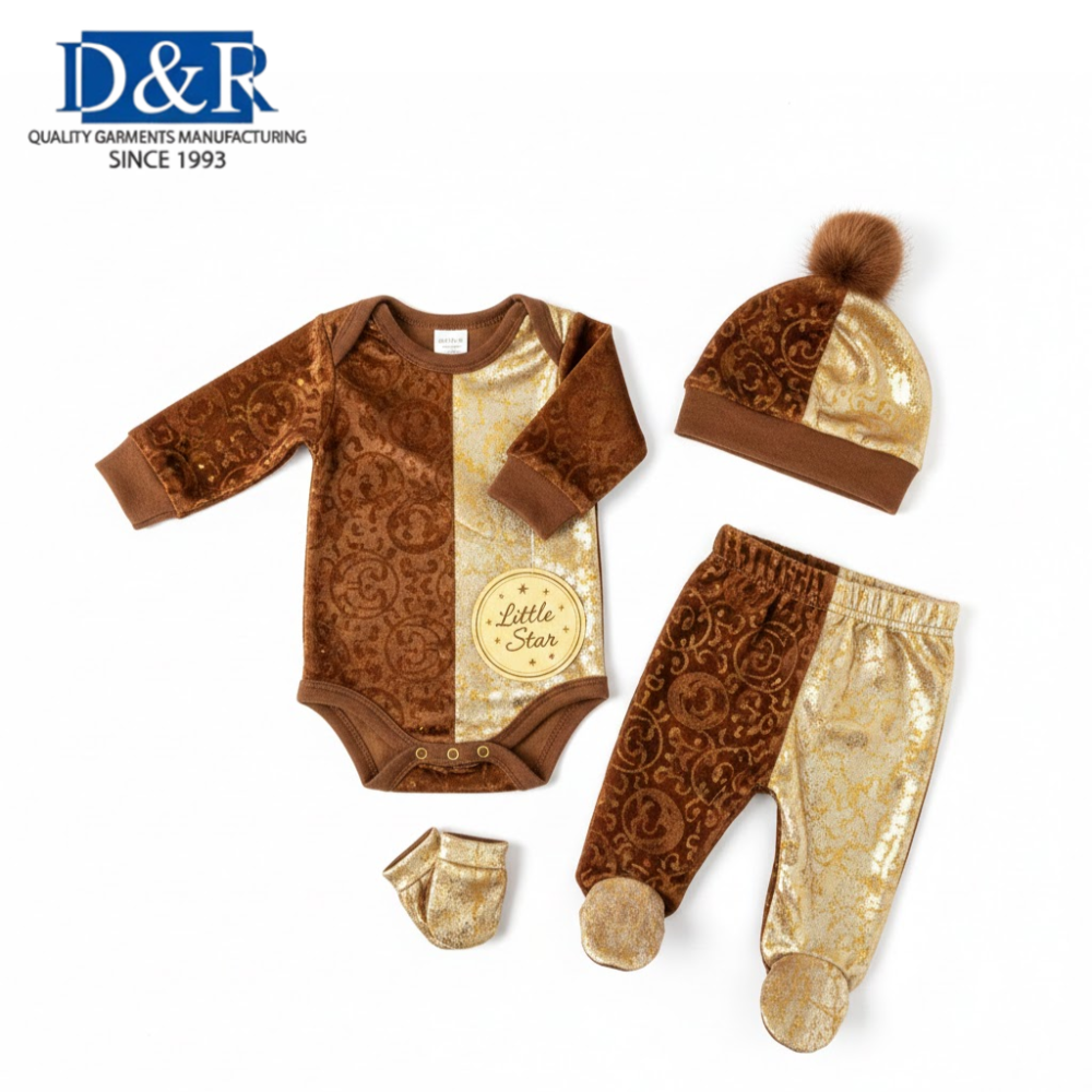 Baby 5 piece Set Premium Organic Soft Cotton fabric Baby Full set Custom made designs