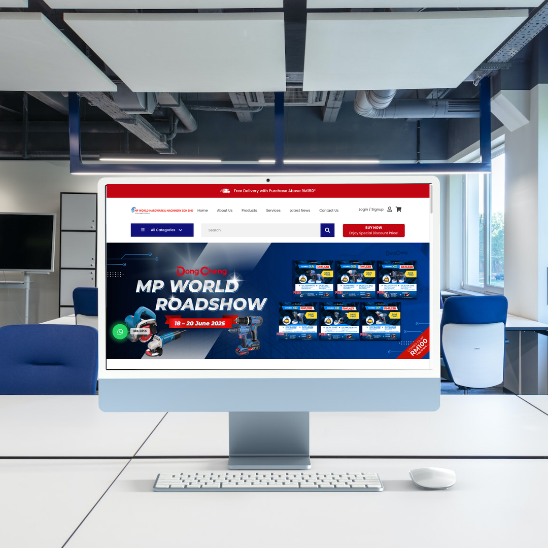 MP WORLD HARDWARE & MACHINERY SDN. BHD. Website Design & SEO Case Study | Hardware & Power Tools Supplier in Johor
