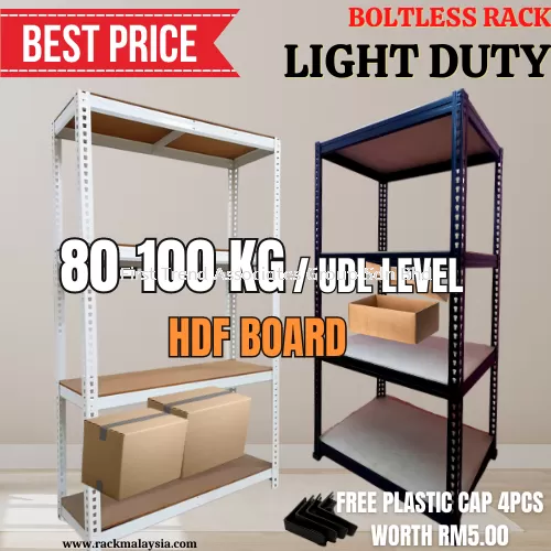 Light Duty Boltless Rack Rak Besi Store Multipurpose Rack Home Rak Serbaguna - 4 levels