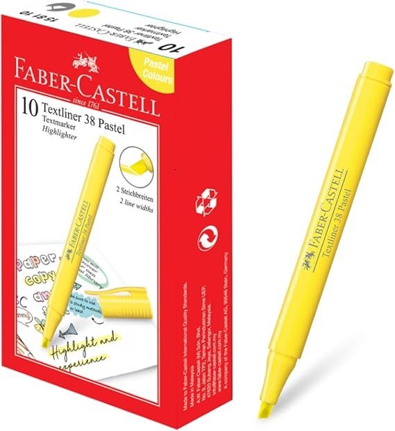 FABER CASTELL Text liner 38 Highlighter Yellow