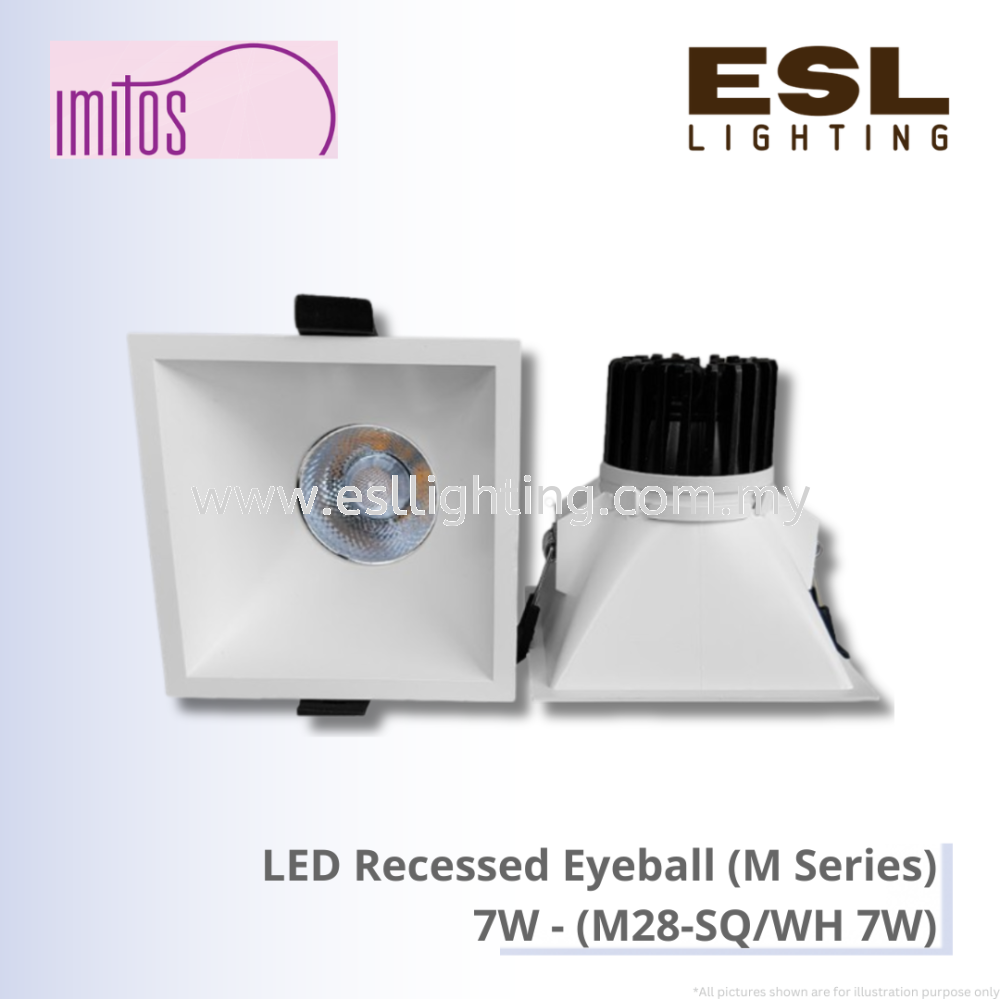 IMITOS LED Recessed Eyeball (M Series) 7W - M28-SQ/WH 7W