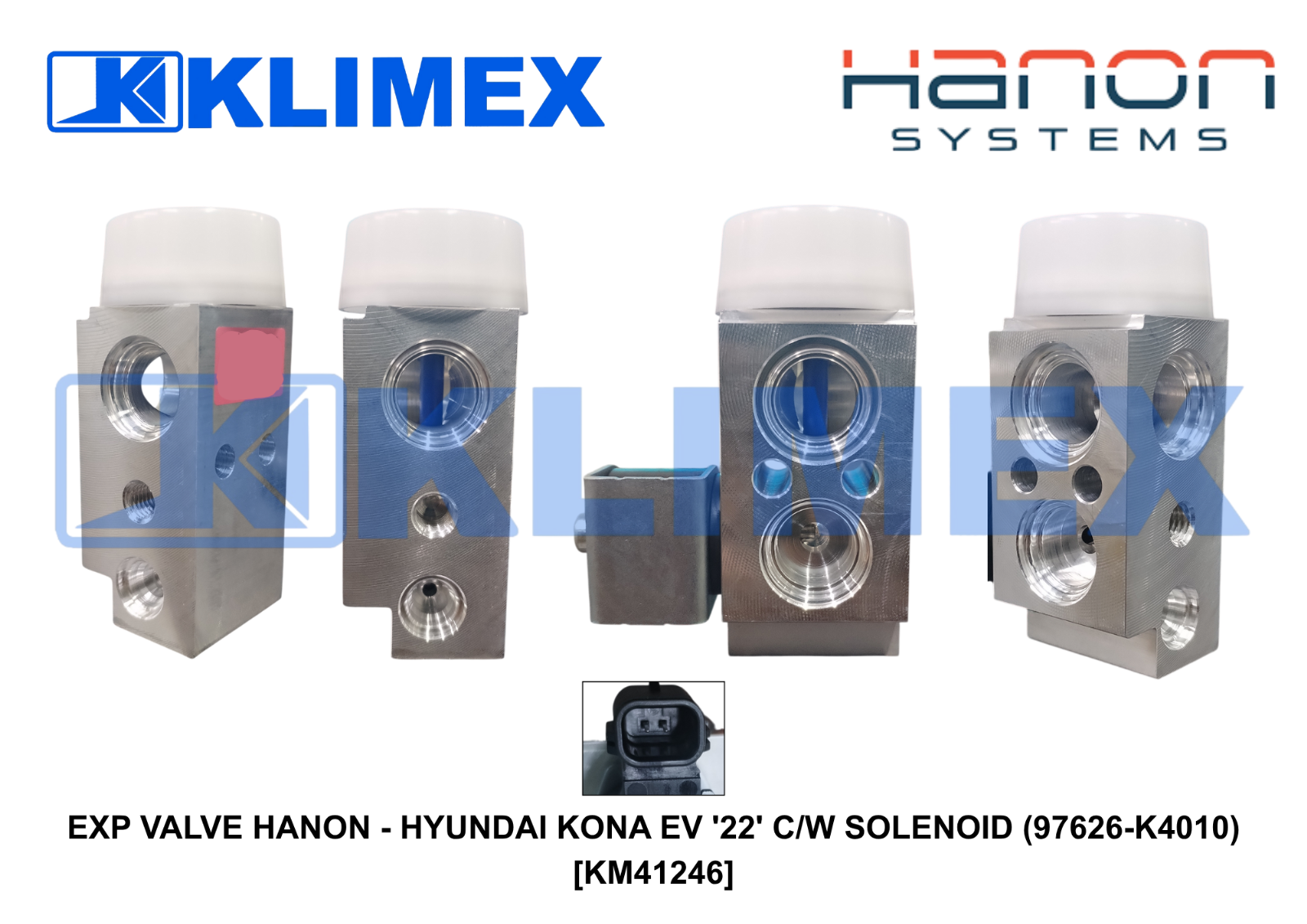 EXP VALVE HANON - HYUNDAI KONA EV '22' C_W SOLENOID (97626-K4010) [KM41246]