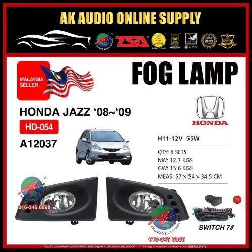 Honda Jazz 2008 2009 fog lamp Spotlight full set HD-054 - A12037