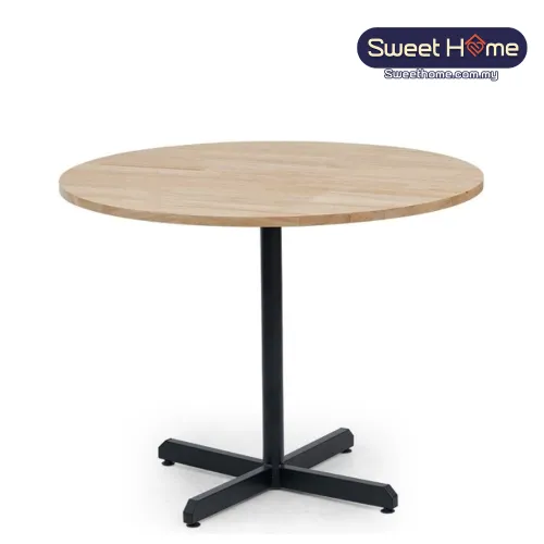 Solid Wood Round Dining Table RD 800 | Cafe Furniture