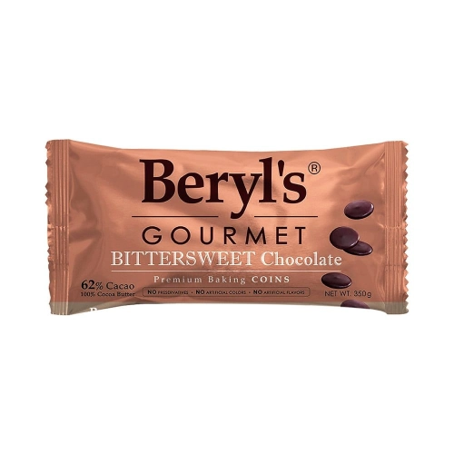 BERYL'S GOURMENT BITTERSWEET CHOCOLATE COINS 350G 
