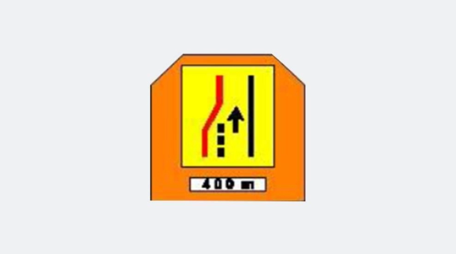 Highway LLM Advance Warning 1 Lane Closure Signboard A-Shape/Post For Rental - Conerental Dot Com Solutions