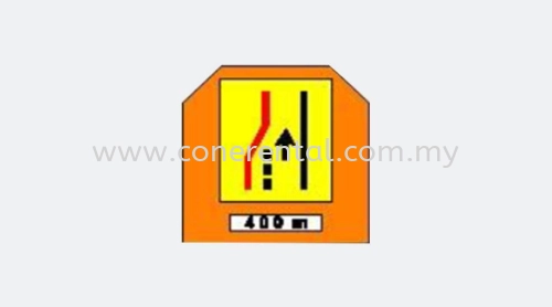 Highway LLM Advance Warning 1 Lane Closure Signboard A-Shape/Post For Rental