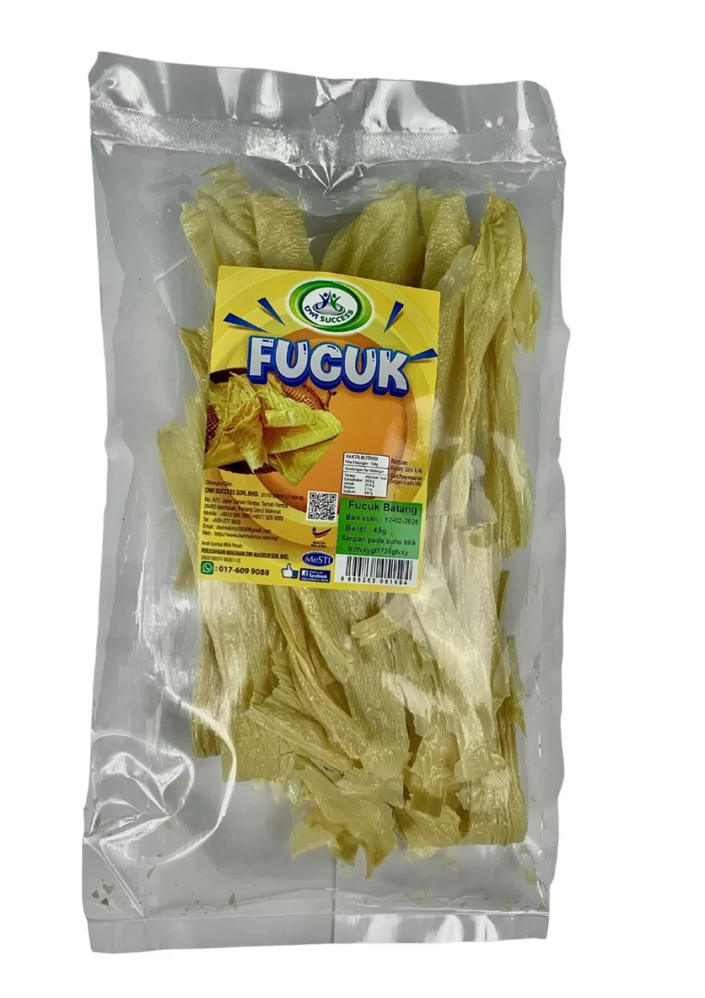 Fucuk Batang Sahaja 45g RM4.00x5 Unit C.DWI MAKMUR