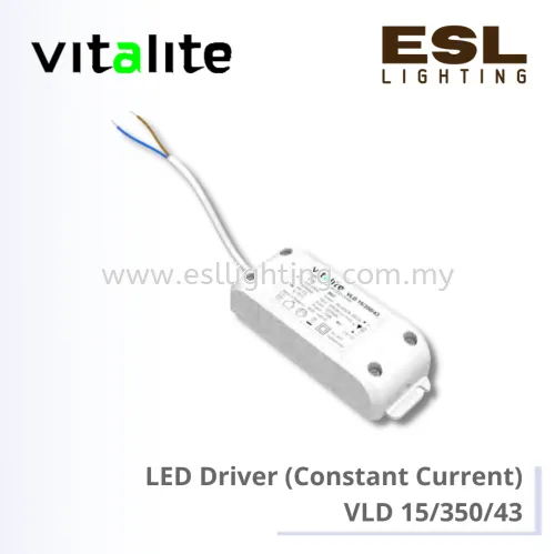 VITALITE LED Driver (Constant Current) - VLD 15/350/43 